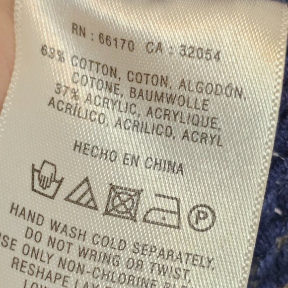 Anthropologie Yellow Bird Blue Draped Wrap Sunday Sweater - Picture 12 of 12